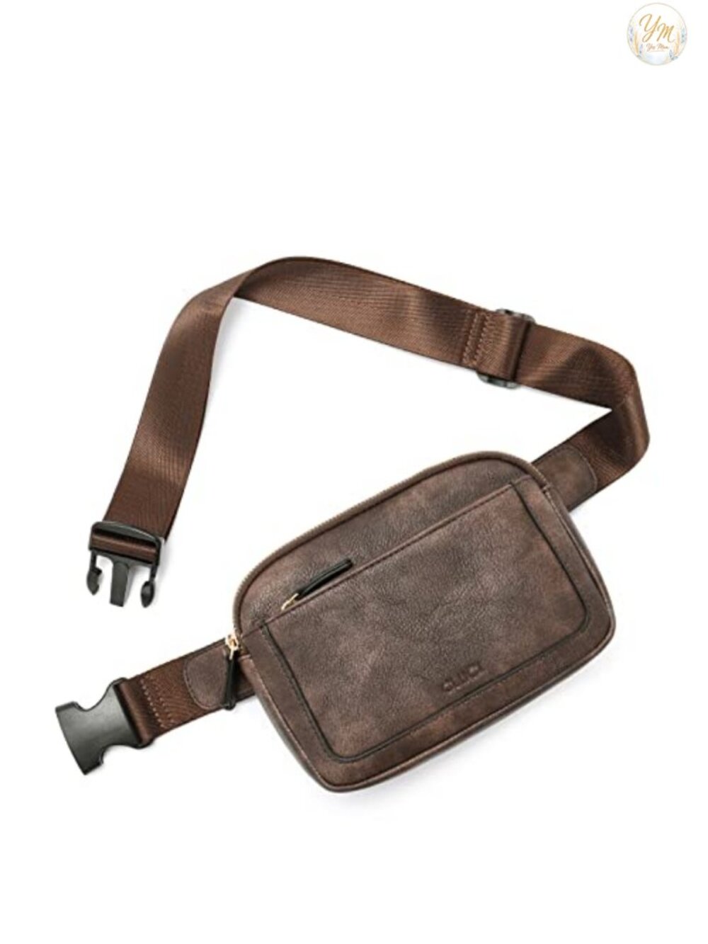 Faux Leather Fanny Pack Crossbody Belt Bag Adjustable Waist Pack